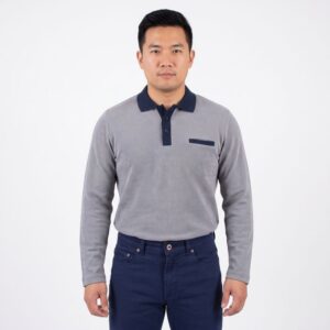 Polo manches longues Pierre Cardin