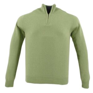 pull BEST GUEST zip col montant amande 80% laine 703bg
