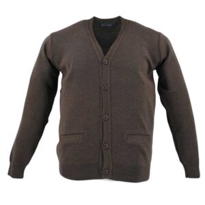 gilet boutonné avec poches chocolat BEST GUEST 4084bg