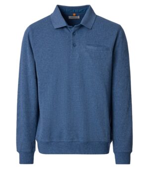 Pull sweat REDMOND col polo bleu
