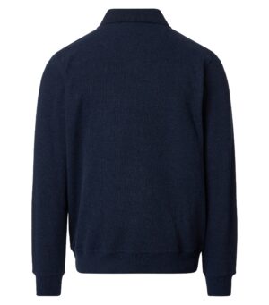 Pull sweat REDMOND col polo bleu marine