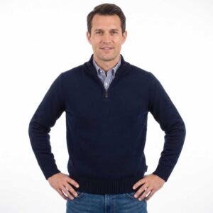 pull homme en laine col camionneur marine BEST GUEST modĂšle JUSTIN