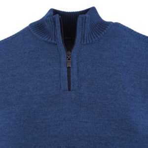 pull laine col camionneur bagar bleu BEST GUEST JUSTIN