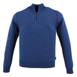 pull laine col camionneur bagar bleu BEST GUEST JUSTIN