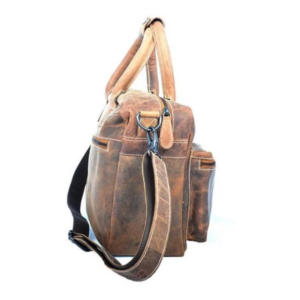 Sac de style western en cuir de buffle naturel homme Arrigo