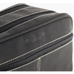 Trousse de toilette cuir de buffle noire Arrigo
