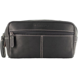 Trousse de toilette cuir de buffle noire Arrigo