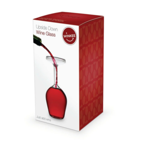 Verre de vin inversé