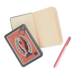Carnet de note conserve de saumon