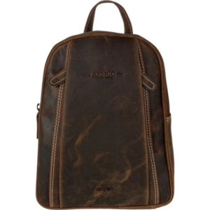 Petit sac en cuir de buffle marron foncé unisexe Arrigo