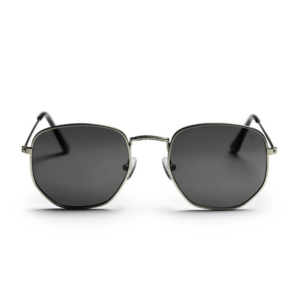 Lunettes de soleil unisexe argentées et noires Ian CHPO
