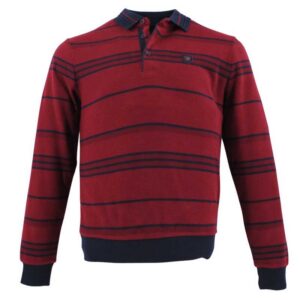 pull col polo bordeaux et marine MONTE CARLO