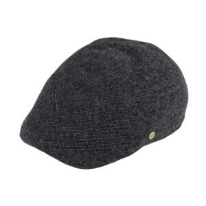 Casquette à 6 panneaux pure laine rayée anthracite FIEBIG
