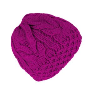 Bonnet tricoté uni Rose FIEBIG