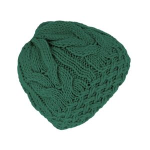 Bonnet tricoté uni Vert FIEBIG