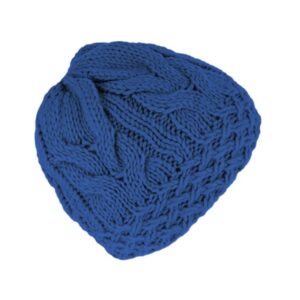 Bonnet tricoté uni Bleu FIEBIG