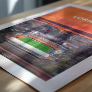 Affiche foot FC Lorient stade Moustoir