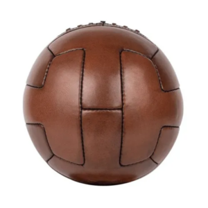Ballon de Foot en Cuir Vintage