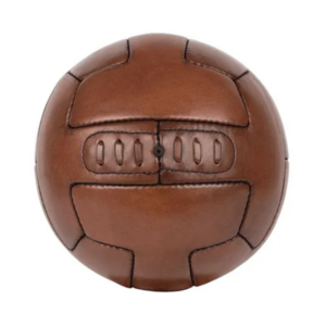 Ballon de Foot en Cuir Vintage