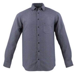 Chemise flanelle marine et beige MARVELIS Casual Fit