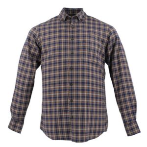 Chemise ML flanelle marron MARVELIS Modern Fit