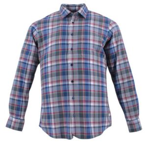Chemise homme MARVELIS Casual Fit carreaux verts et bleus