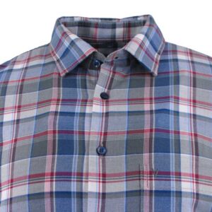 Chemise homme MARVELIS Casual Fit carreaux verts et bleus