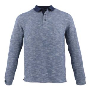 Polo manches longues Pierre Cardin chevronné