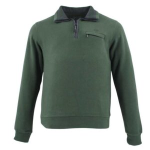 pull sweat vert MONTE CARLO avec poche poitrine