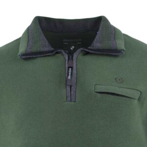 pull sweat vert MONTE CARLO avec poche poitrine
