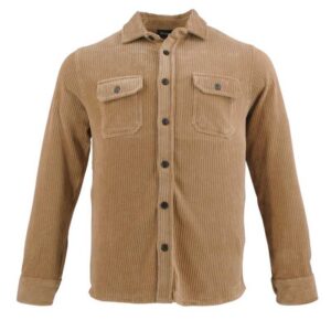 sur-chemise velours gros côtelé camel MONTE CARLO