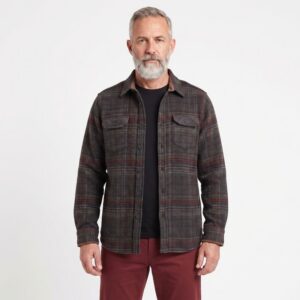 sur-chemise homme épaisse MONTE CARLO avec 2 poches à rabat