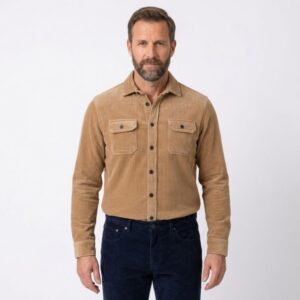 sur-chemise velours gros cÎtelé camel MONTE CARLO