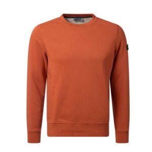 sweat homme col rond PIERRE CARDIN orange