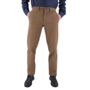 Pantalon homme caramel coton peau de pêche LCDN Arex83
