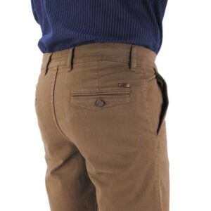 Pantalon homme caramel coton peau de pêche LCDN Arex83