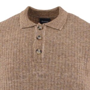pull homme maille col polo MONTE CARLO beige