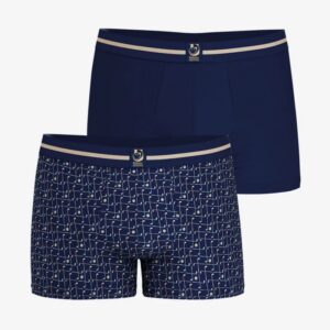 2 Boxers homme EMINENCE modèle smiley LV74 bleu