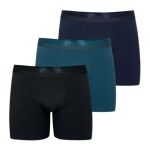3 Boxers homme forme longue EMINENCE modèle LV28 bleu