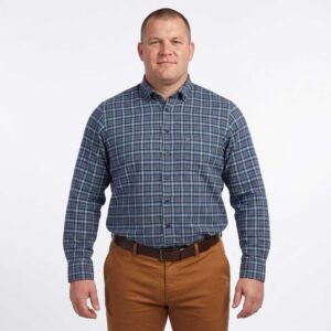 Chemise flanelle aux 2 tons verts MARVELIS Casual Fit