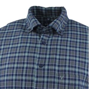 Chemise flanelle aux 2 tons verts MARVELIS Casual Fit