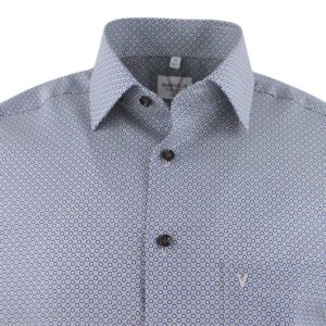 Chemise sans repassage imprimée beige MARVELIS Modern Fit