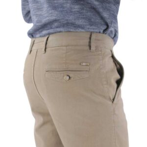 Pantalon homme beige coton peau de pêche LCDN Arex83