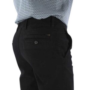 Pantalon noir coton peau de pêche LCDN Arex83