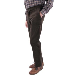Pantalon homme velours fines côtes LCDN marron Arol 297