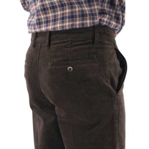 Pantalon homme velours fines côtes LCDN marron Arol 297