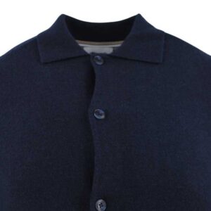 cardigan boutonné laine coton marine PIERRE CARDIN