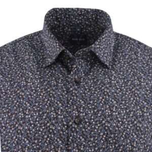 chemise homme marron micro fantaisie MARVELIS Casual Fit