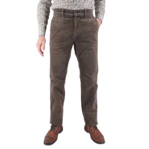Pantalon velours côtelé homme PIERRE CARDIN marron/gris Castres 3028Pie