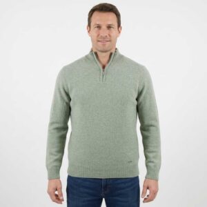 pull laine homme vert mouliné BEST GUEST modÚle James